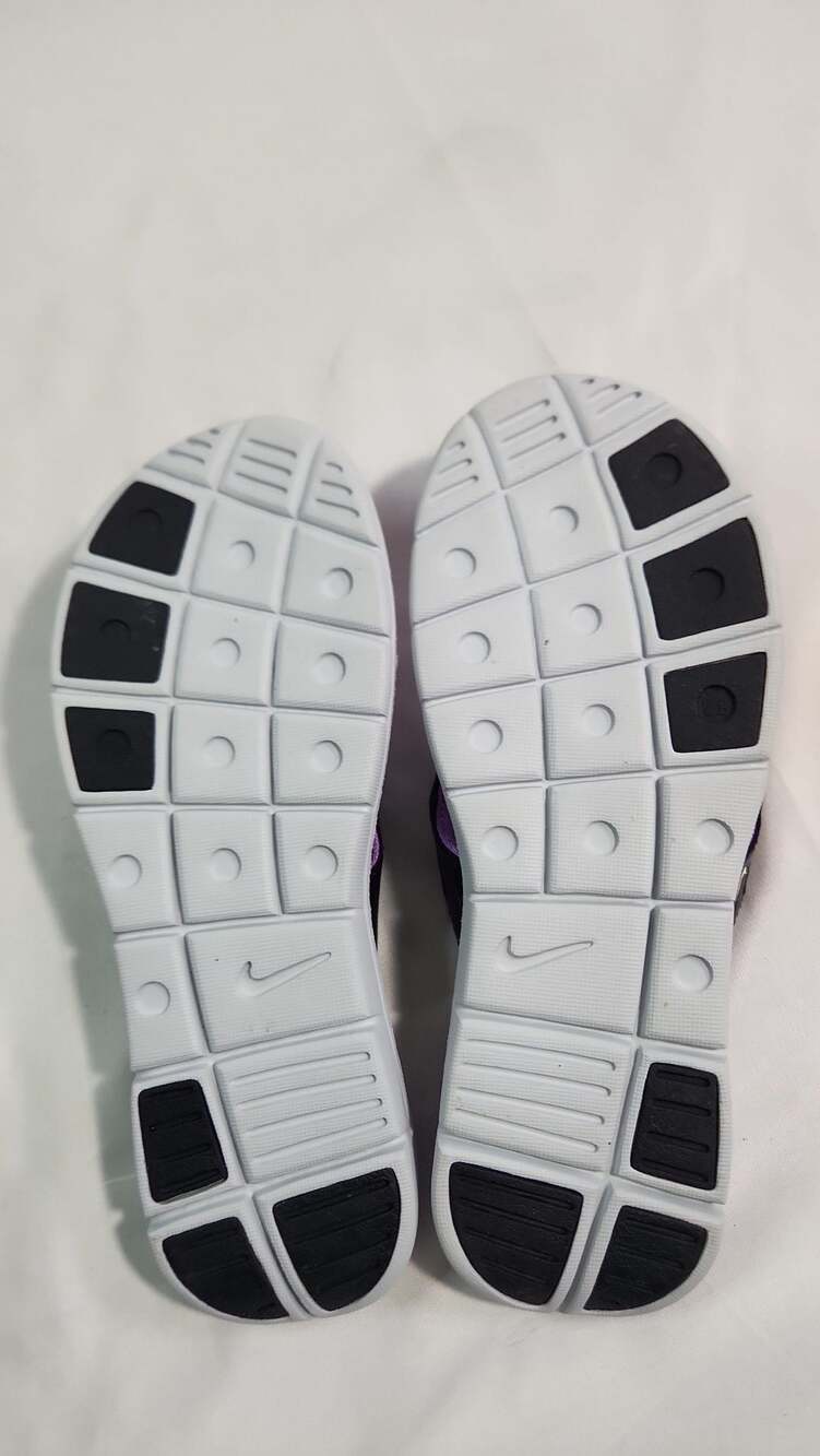 Nike Women's Comfort Footbed Thong Flip Flop Sandals Purple Black - Picture 3 of 5
